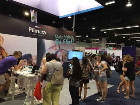 萬興科技攜Filmora亮相全球網紅展(圖1) 萬興科技攜Filmora亮相全球網紅展(圖1)