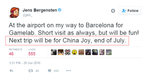 Jeb將親臨ChinaJoy《我的世界》展覽設(shè)計(jì)臺(tái)(圖1) 重磅!Jeb將親臨ChinaJoy《我的世界》展臺(tái)