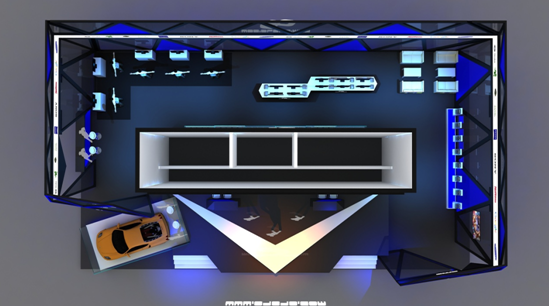 87870展臺設(shè)計照曝光&nbsp;神秘酷炫惹人遐想