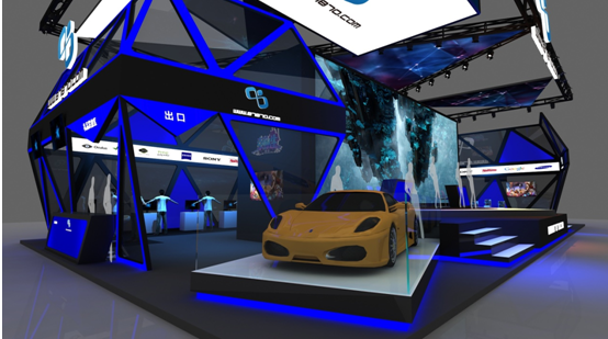 87870展臺設(shè)計照曝光&nbsp;神秘酷炫惹人遐想